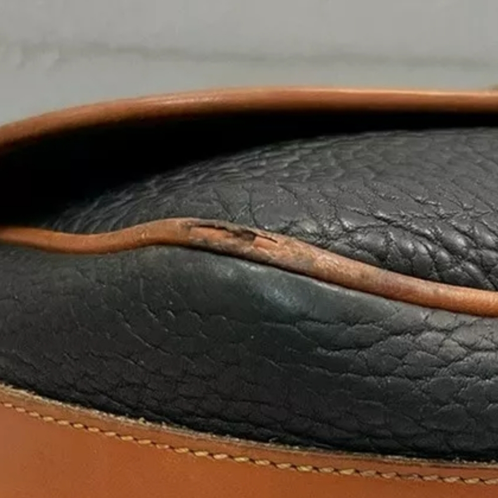 DOONEY & BOURKE All Weather Leather Equestrian Vintage Satchel Crossbody Bag - Picture 10 of 16